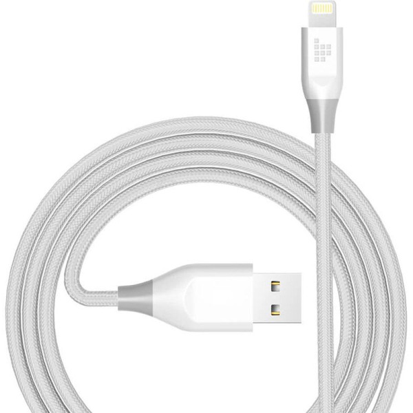 Кабель Tronsmart Lightning MFi 19AWG 1.2m Nylon Cable White